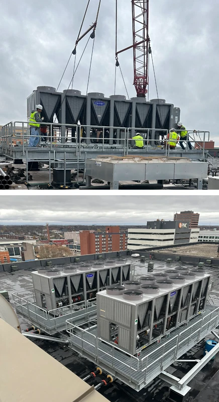 Rooftop AC Installation